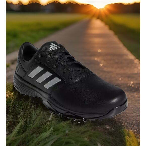 Adidas 360 Bounce Spiked PGA Golf Tour Shoes Black Silver Mens 8.5 New main image 5